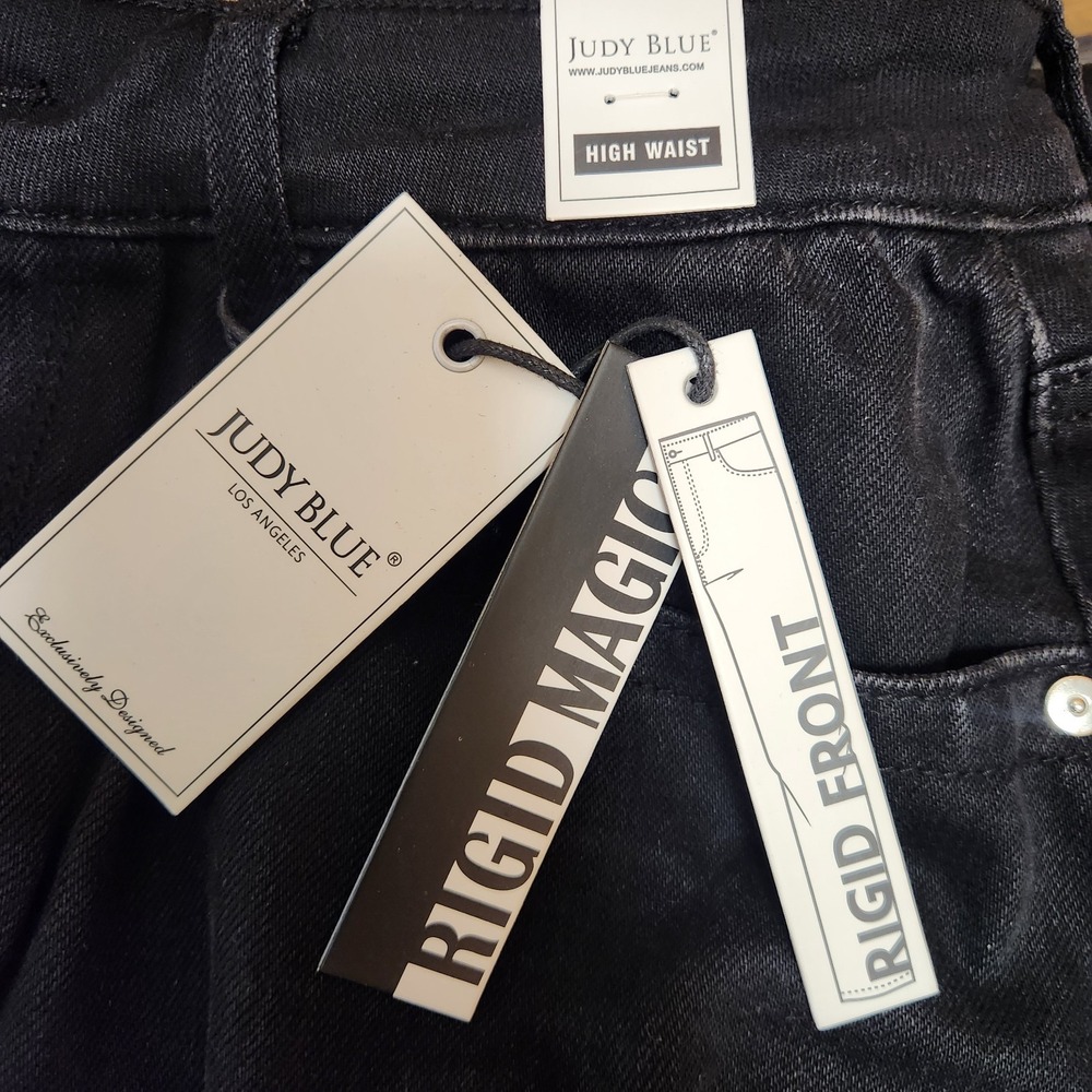 NWT Judy Blue Marlow Arc Rigid Magic Black Women`s Jeans JB881015 Size 11/30 - Picture 10 of 12